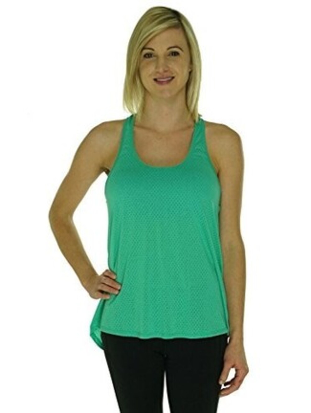Ideology Womens T Back Stretch Tank Top Size M